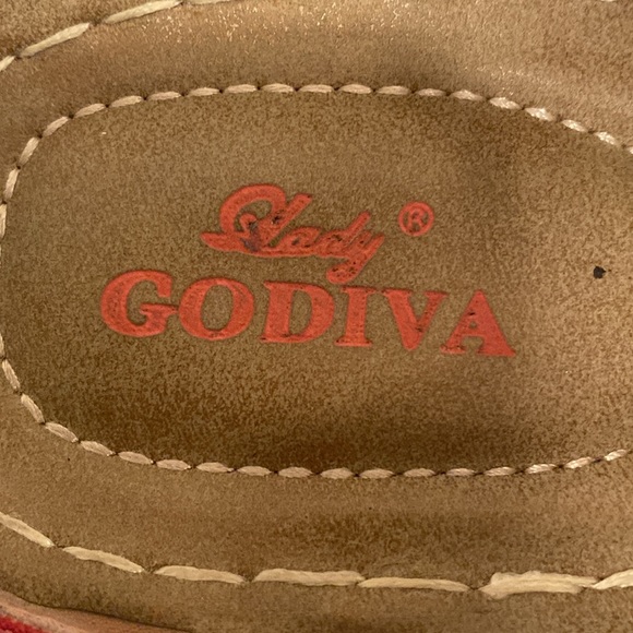 Lady Godiva Red Sandals…size 10 - Picture 7 of 8
